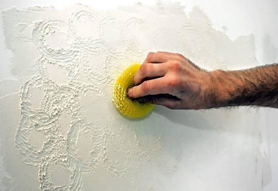 Рельефная штукатурка своими руками: рельеф стен с рисунком и без, простой способ с пошаговым процессом