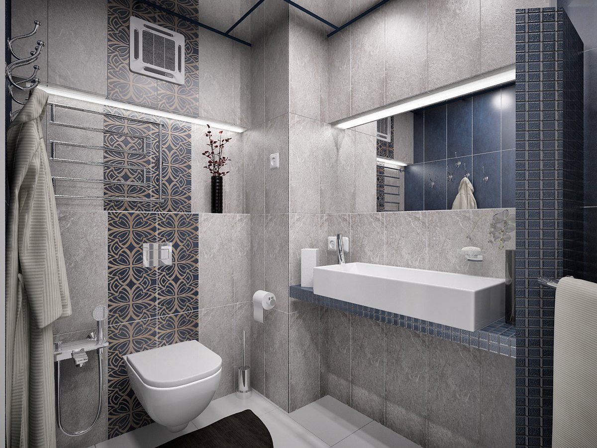 Серая ванная комната - идеи дизайна ванной комнаты в серых тонах