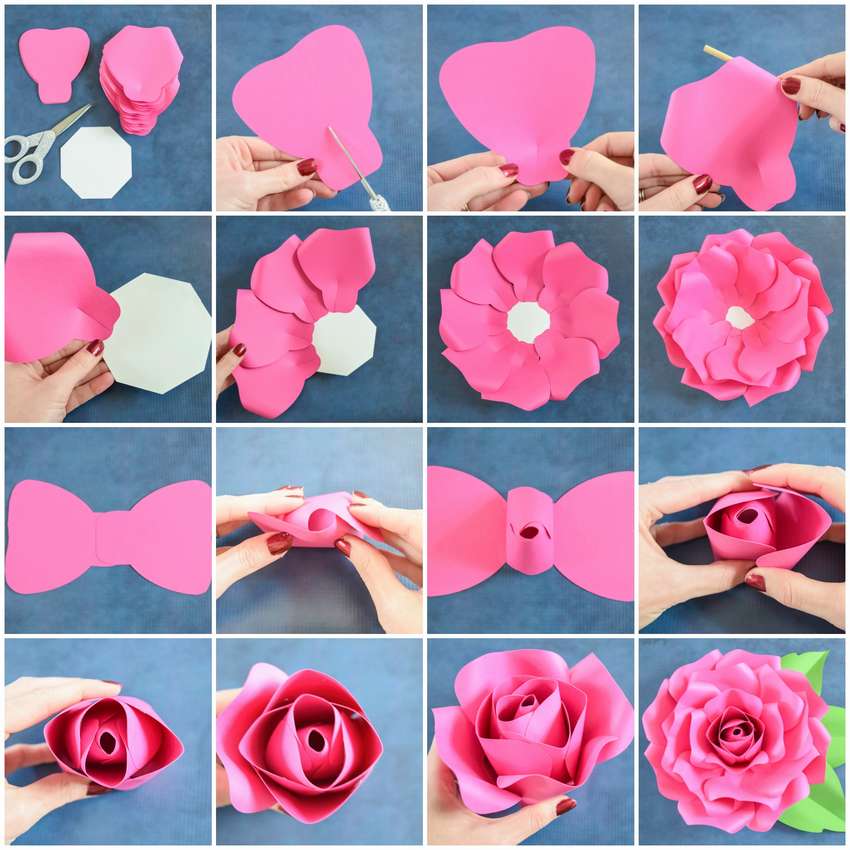 Обзор способов сделать розу из бумаги - простые идеи и нюансы создания розы (105 фото)