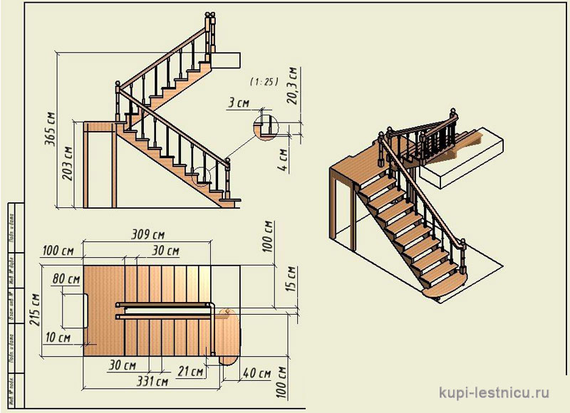 Оптимальный угол наклона лестницы на второй этаж в доме