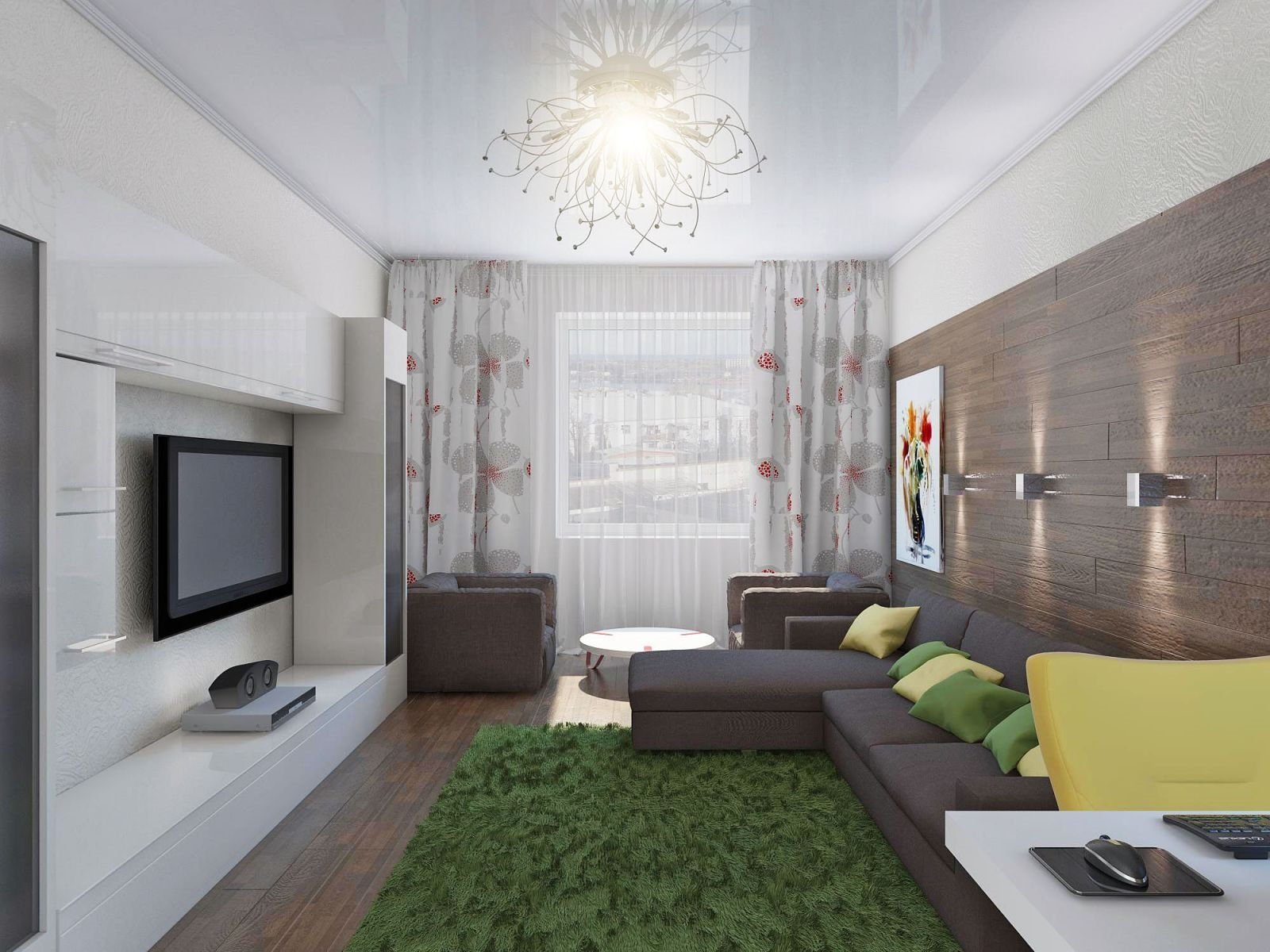 Дизайн маленькой гостиной 12 кв м: фото примеров интерьера комнаты