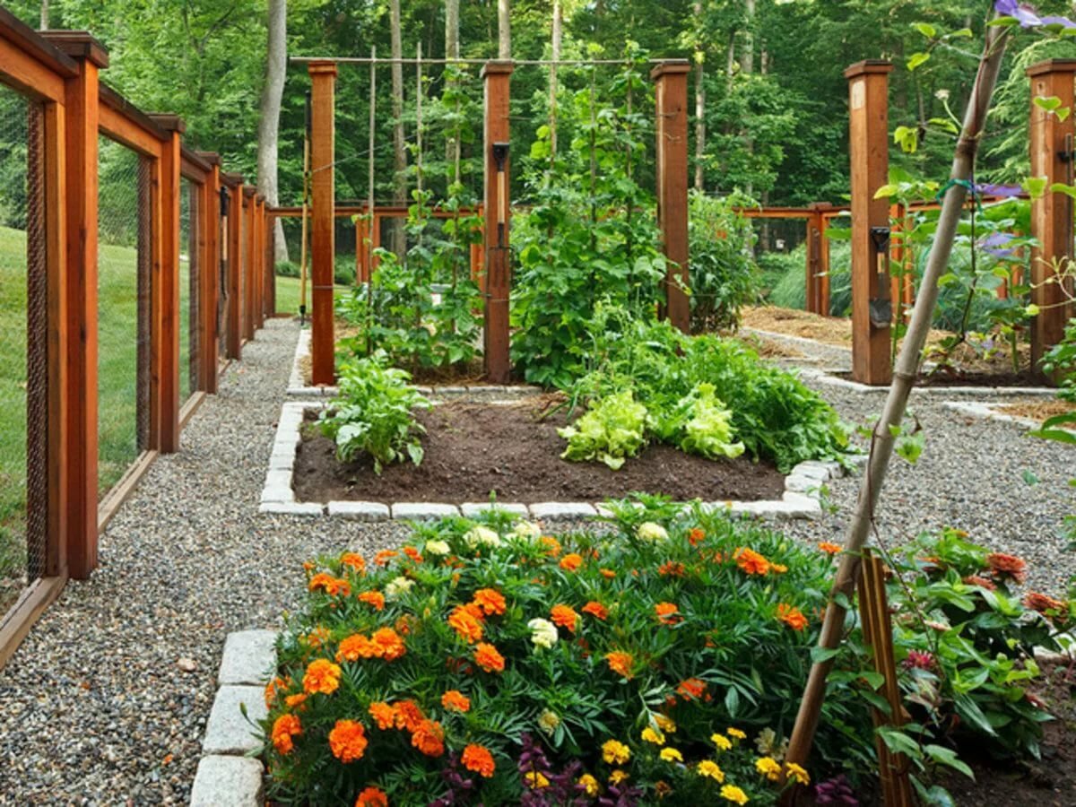 Красивое оформление сада и огорода фото своими руками