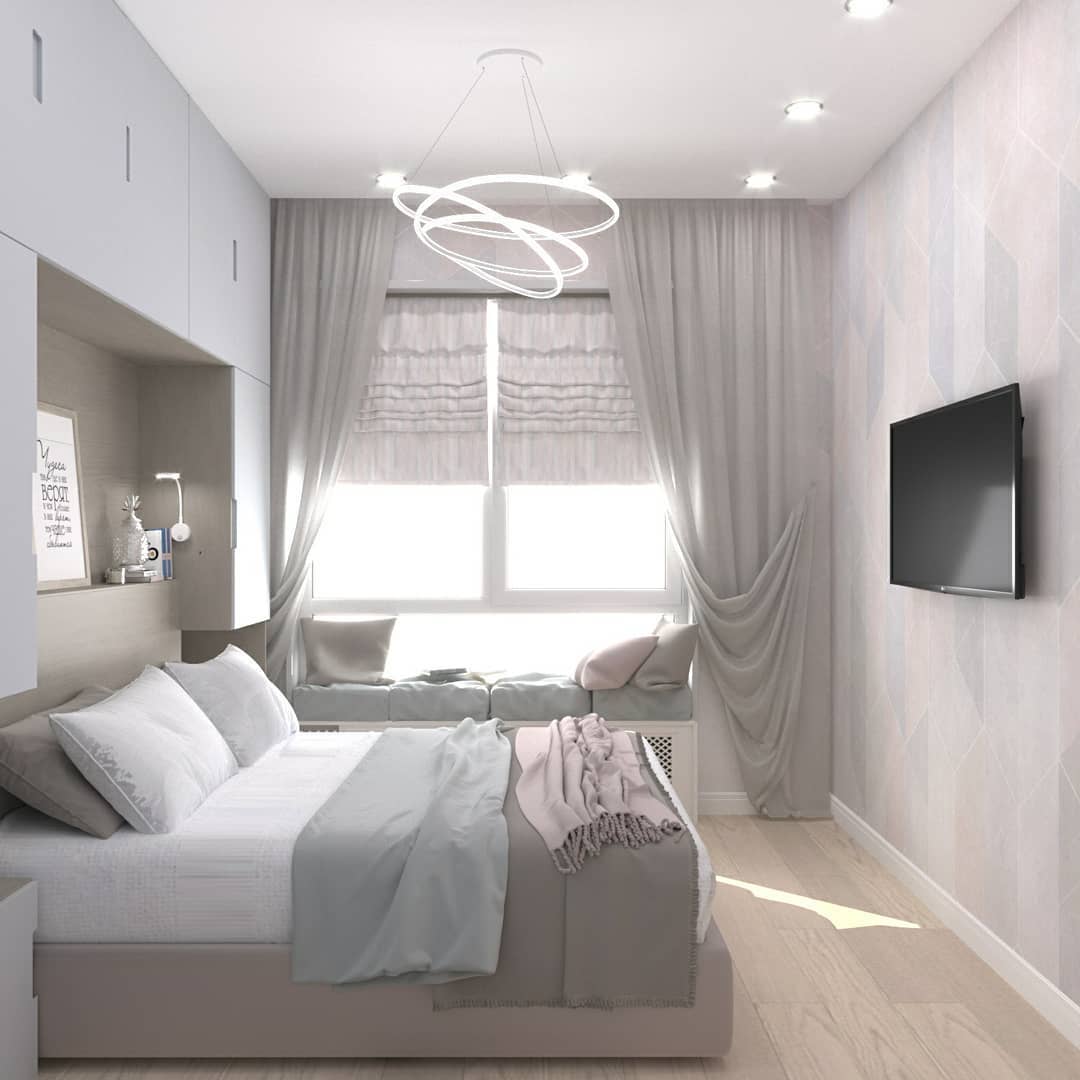 Дизайн спальни 14 кв.м в современном стиле — фото, описания, варианты размещения мебели (57 фото)