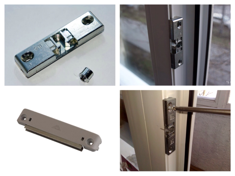 Защелка для балконной ПВХ двери: 3 вида запорных устройств