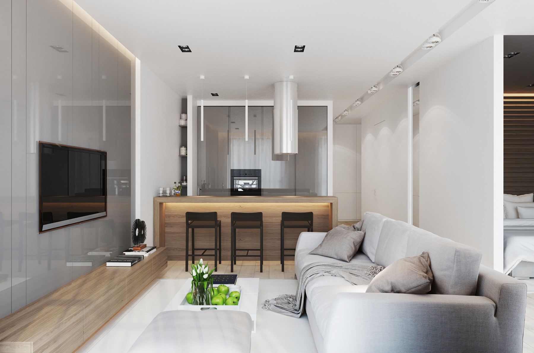 Дизайн квартиры 40 кв м в современном стиле: планировка интерьера и ремонта, фото