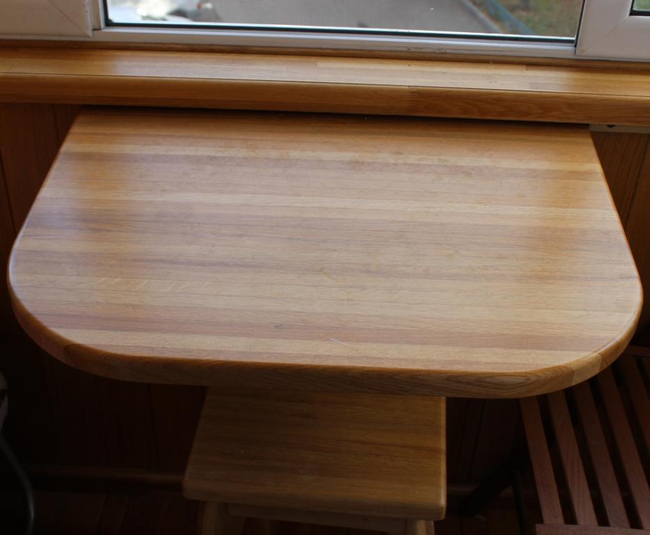 Самостоятельное изготовление откидного столика для лоджии или балкона
