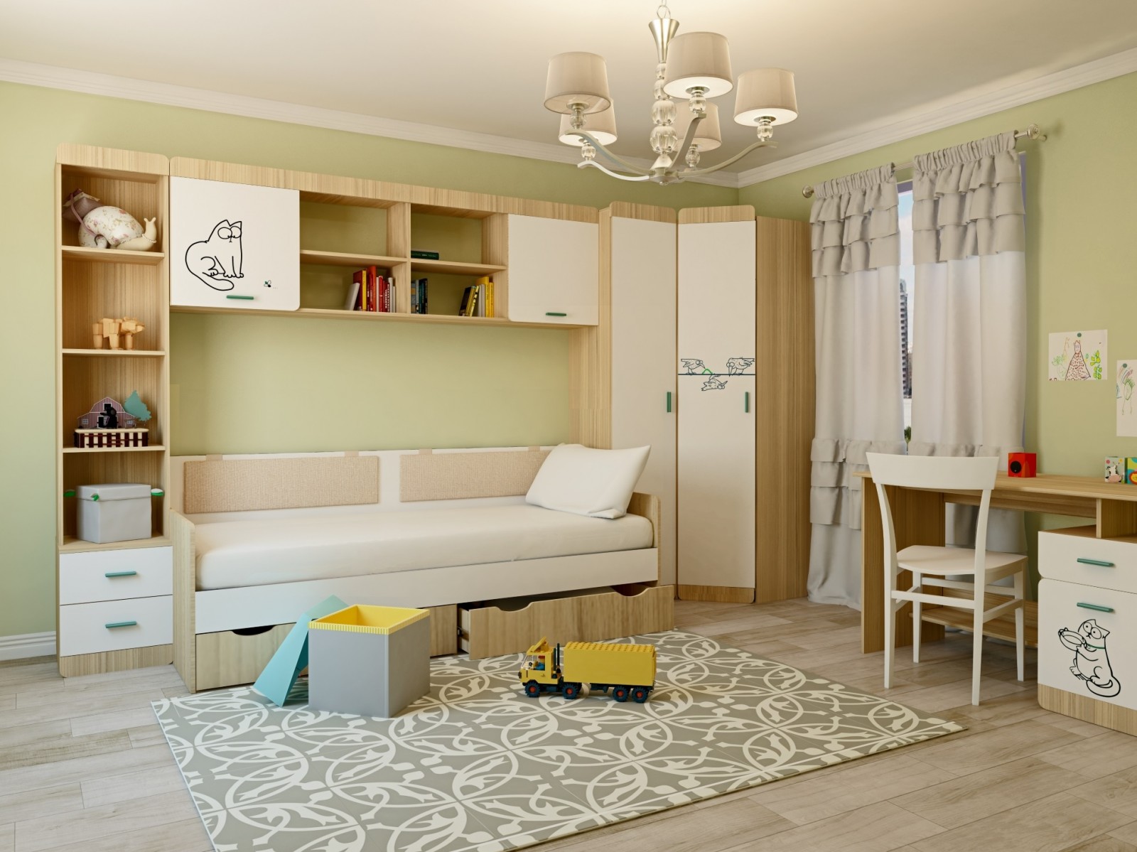 Белая детская мебель: (102 фото дизайна). правила сочетания белой мебели в интерьере детской комнаты.