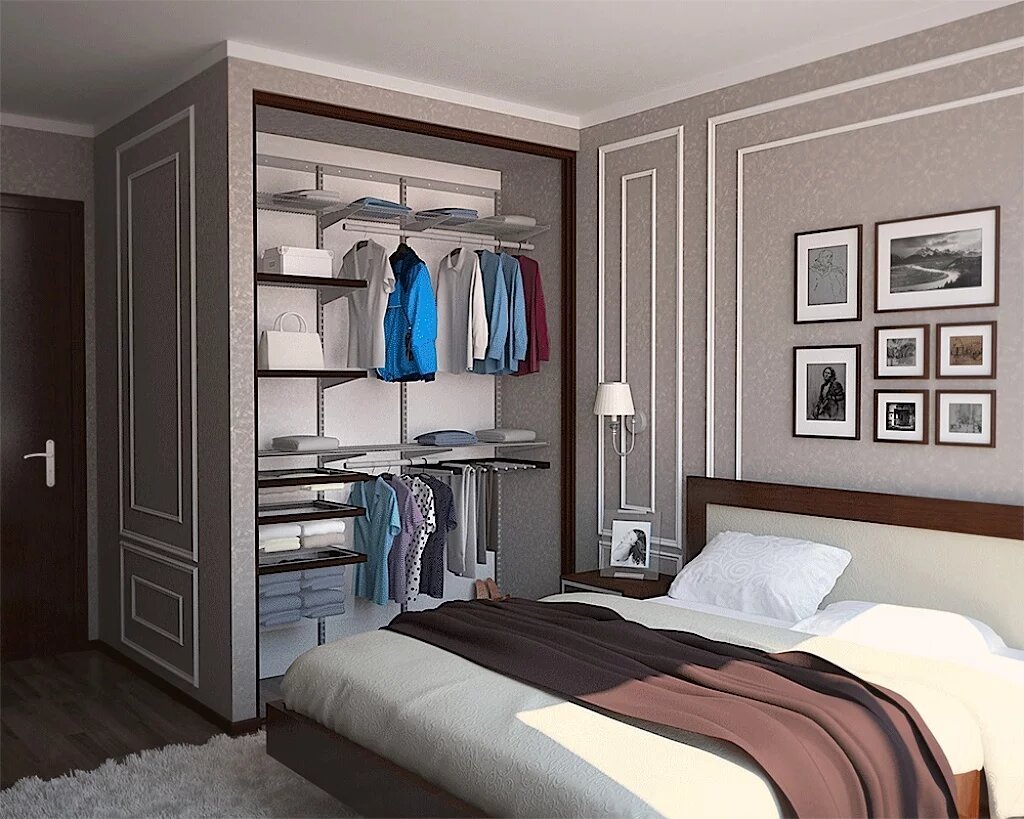 Как обустроить гардеробную в спальне, идеи и советы от дизайнеров