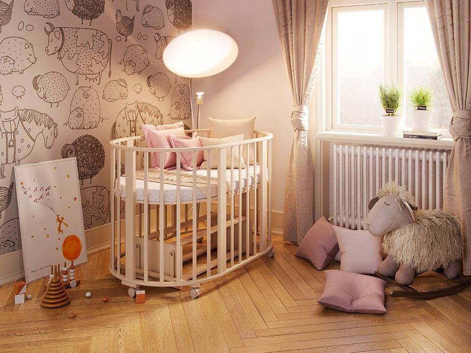 Овальные кроватки для новорожденных (20 фото): детские кровати-трансформеры, размеры и отзывы