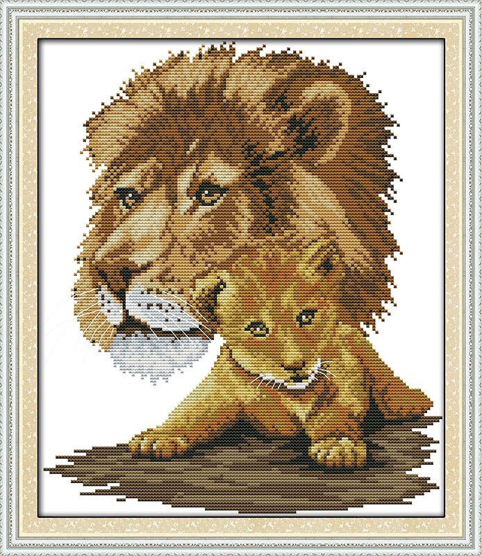 ✅ пара львов: учимся вышивать крестиком - eco-podarki.ru