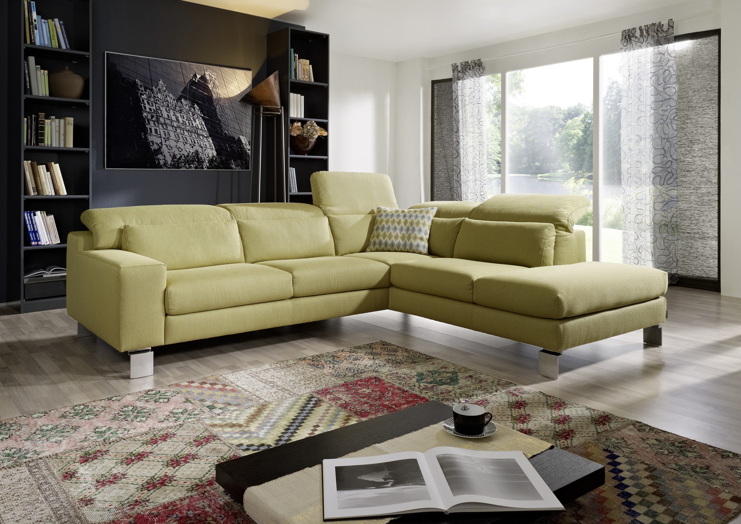 Размеры угловых диванов в гостиной. современные идеи интерьеров