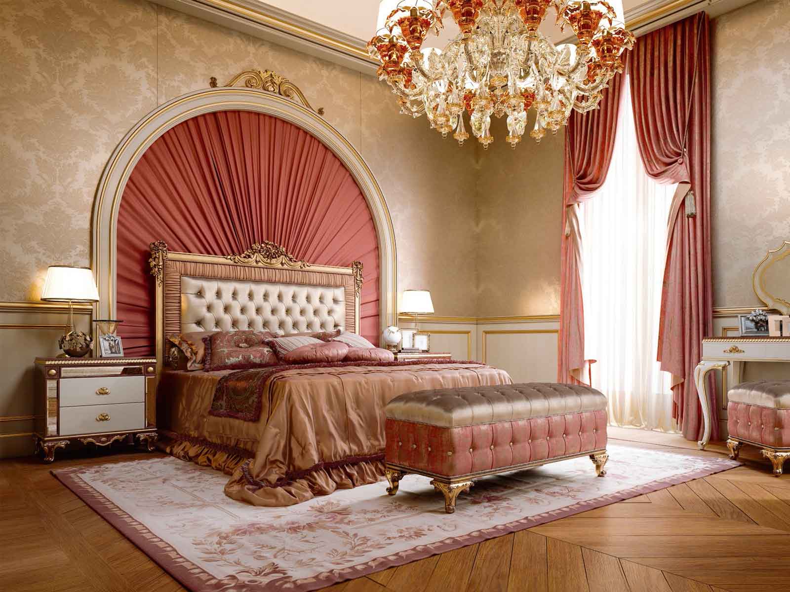 Classic room. Мебель Элизабет Барокко. Кровать в стиле Ренессанс. Шторы в стиле рококо. Спальная классика стиль Барокко.