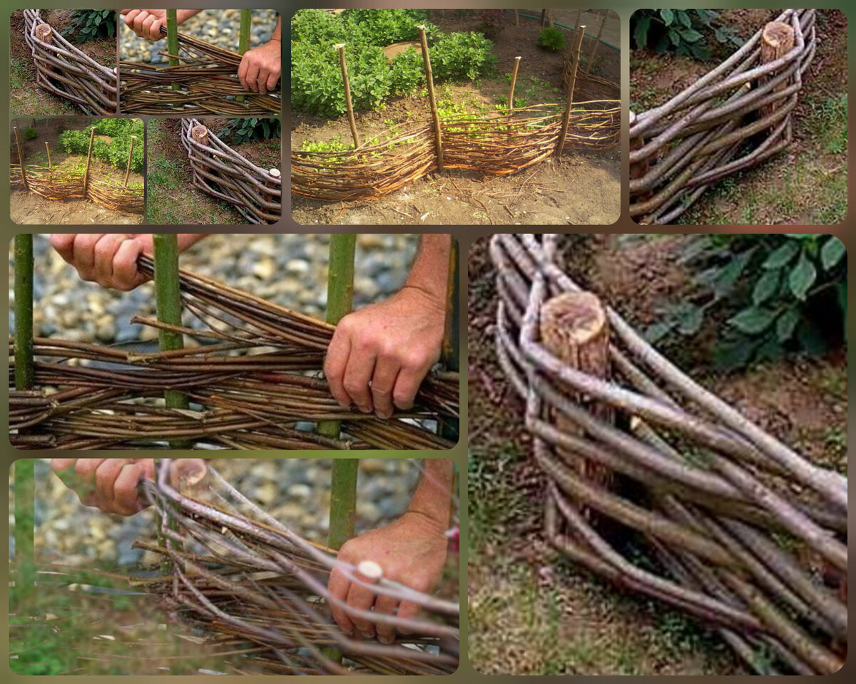 Как сделать забор из лозы своими руками: фото и видео процесса плетения