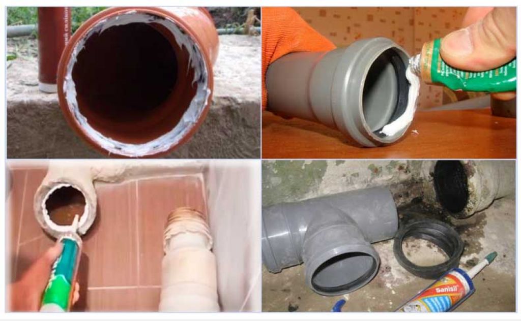 Герметик для канализационных труб разновидности, применение, инструкция по использованию, материалы