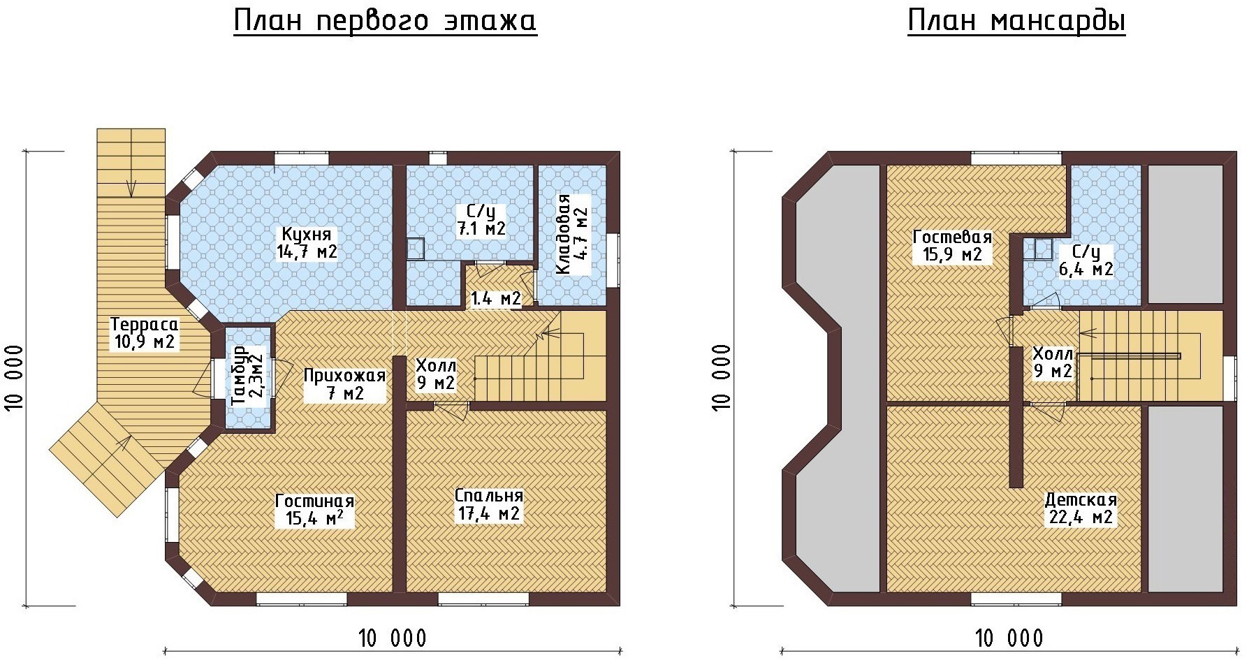 Проект мансардного дома 8х10 с отличной планировкой