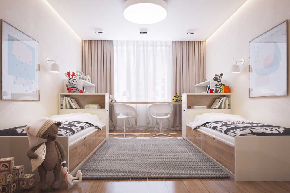 Методы оформления дизайна комнаты для детей площадью 12 кв м
