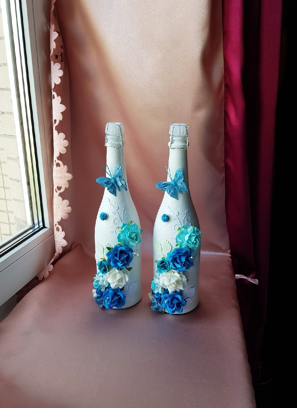 Декор бутылок: простая схема по декорированию своими руками (120 фото идей)