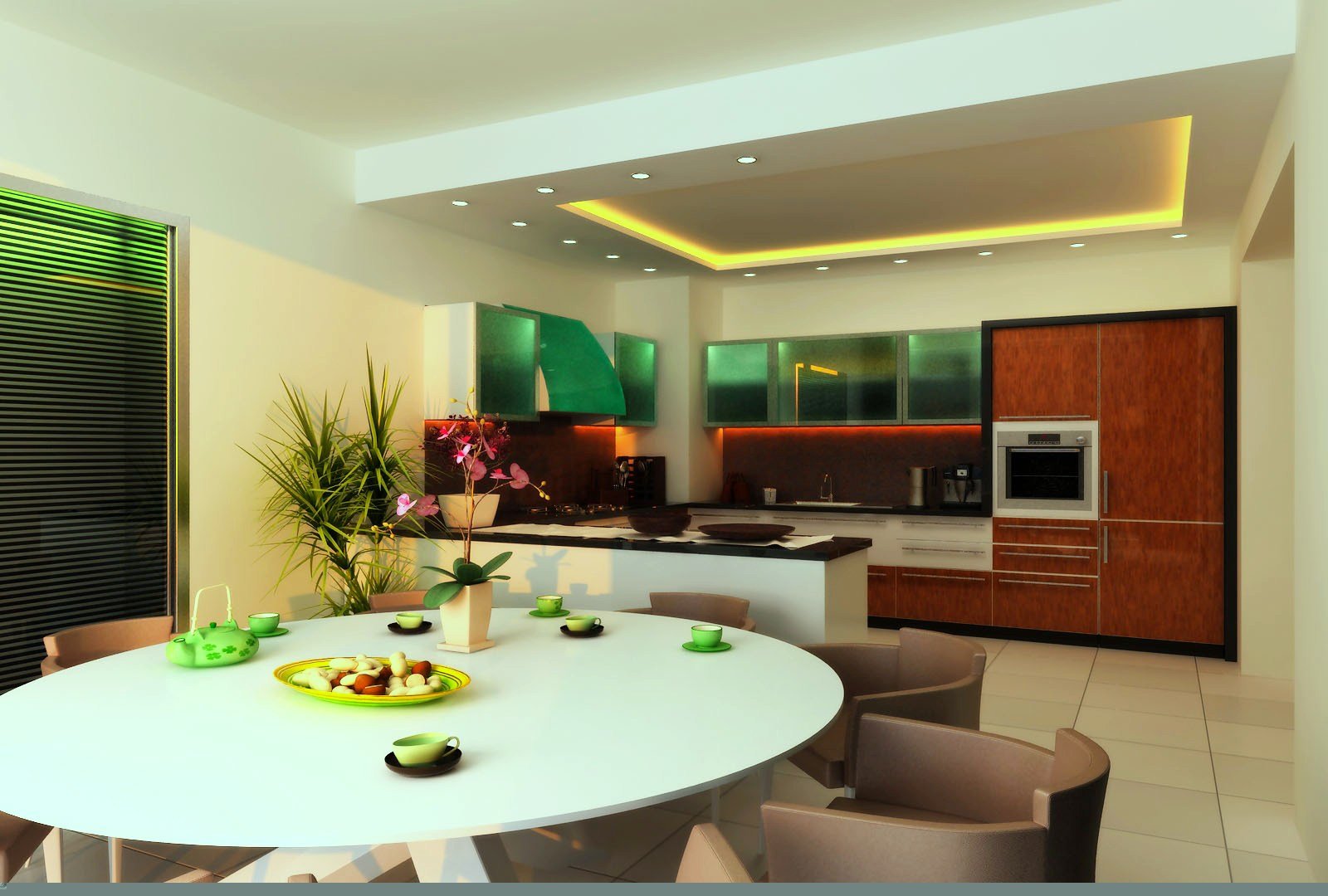 Освещение в кухне-гостиной: варианты зонирования малогабаритного помещения
