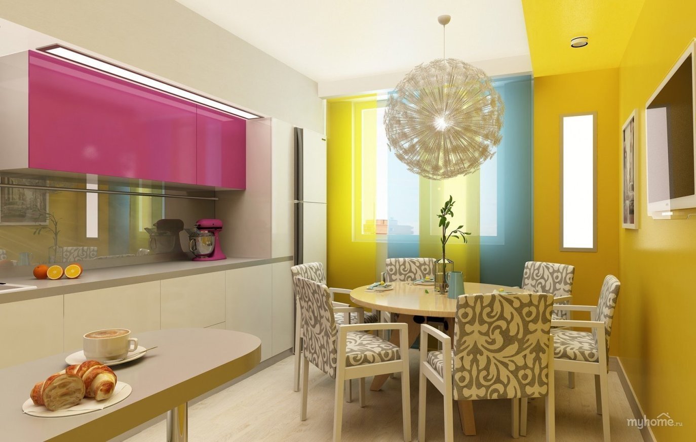 Сочетание цветов в интерьере кухни: таблица, цветовая гамма гарнитуров и правила | дизайн и фото
