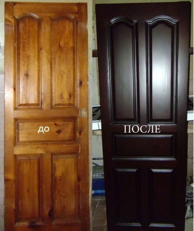 Красим деревянную дверь своими руками: секреты специалистов