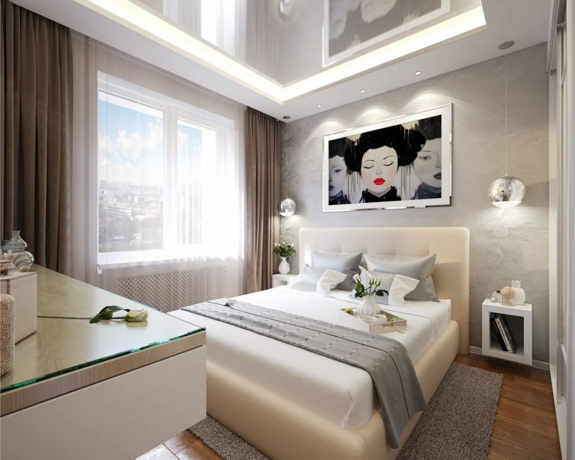 Дизайн спальни 10 кв.м в современном стиле: фото, идеи планировки