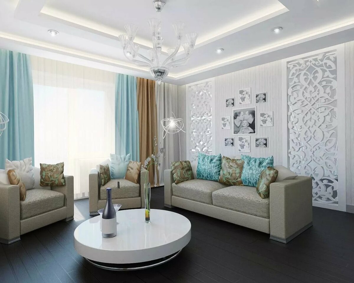 Бирюзовая комната красивая и уютная: продуманный дизайн мебели, обоев и аксессуаров