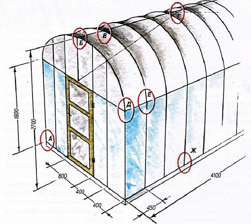 Установка теплицы из поликарбоната на брус, как правильно закрепить конструкцию, инструкция с фото и видео