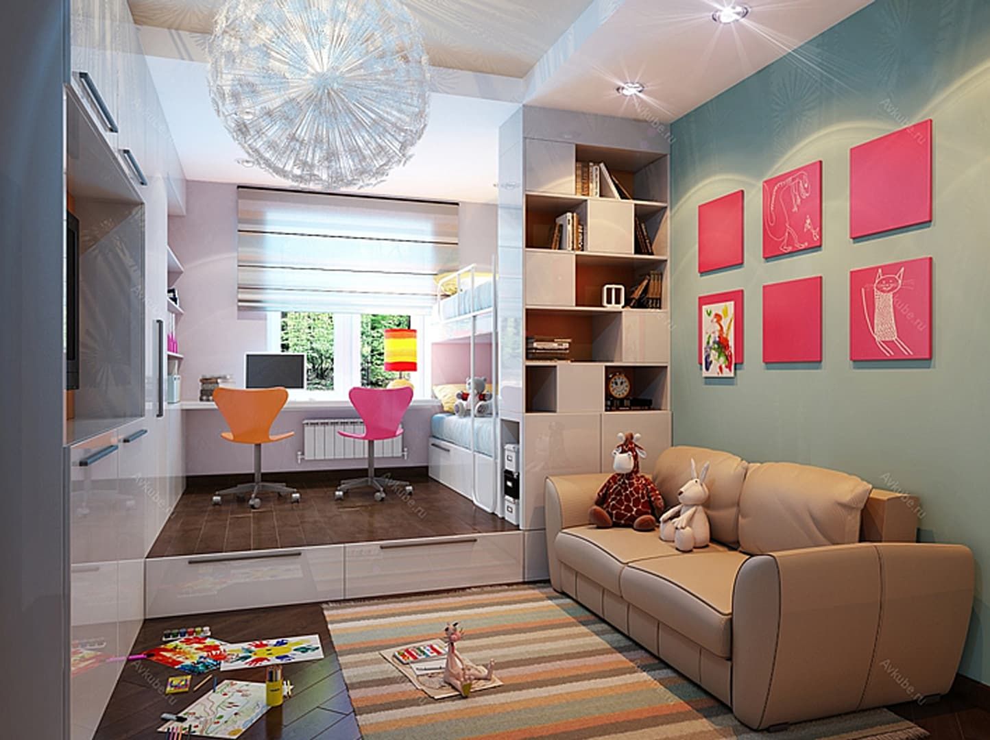 Дизайн однокомнатной квартиры: 100+ современных интерьеров на фото