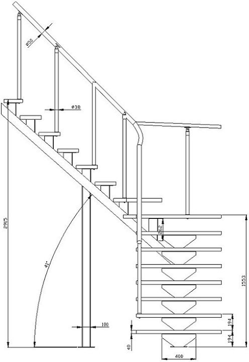 Лестница из профильной трубы своими руками – чертежи, виды конструкций, правила изготовления