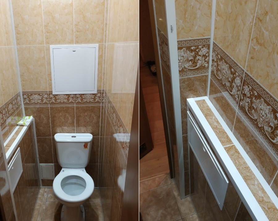 Отделка туалета пластиковыми панелями: пошаговая инструкция отделки своими руками