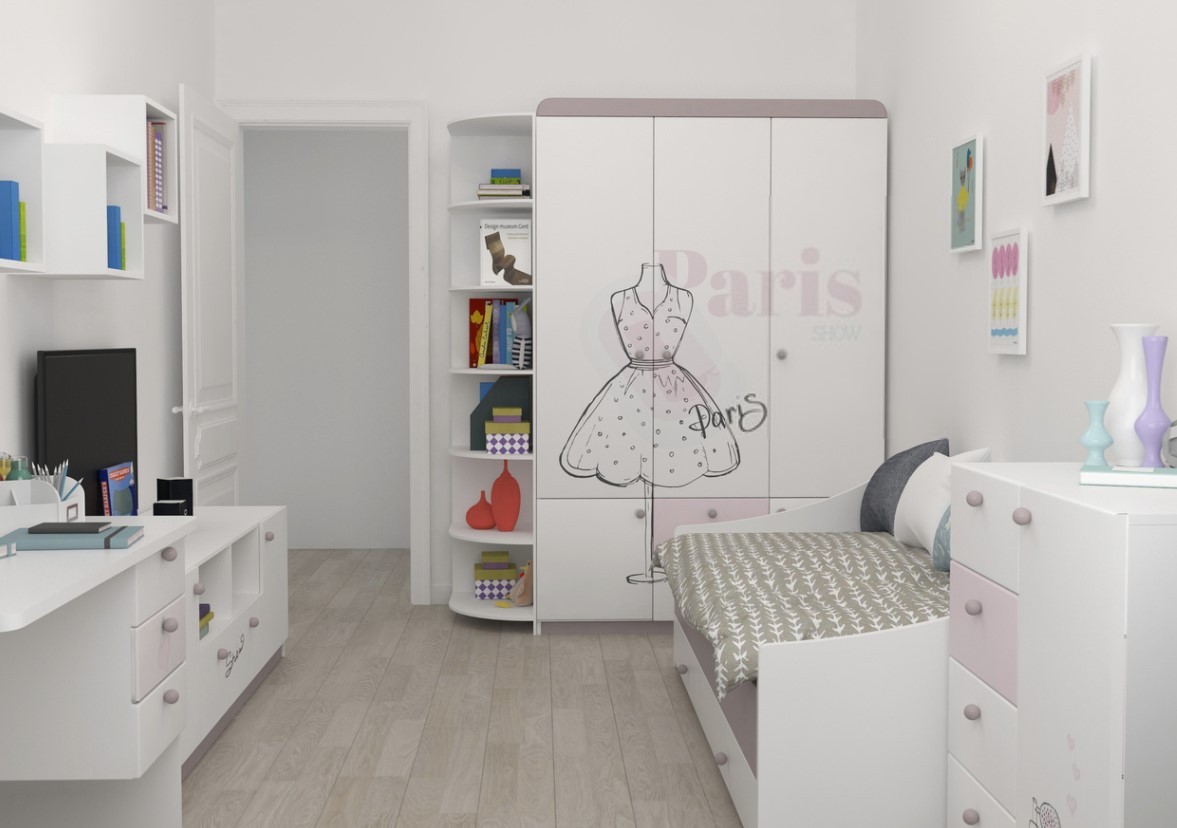 Белая детская - дизайн детской комнаты