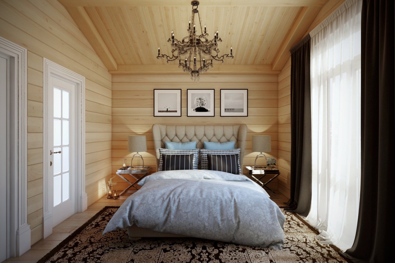 Спальня на даче: 40 реальных фото и красивые идеи дизайна