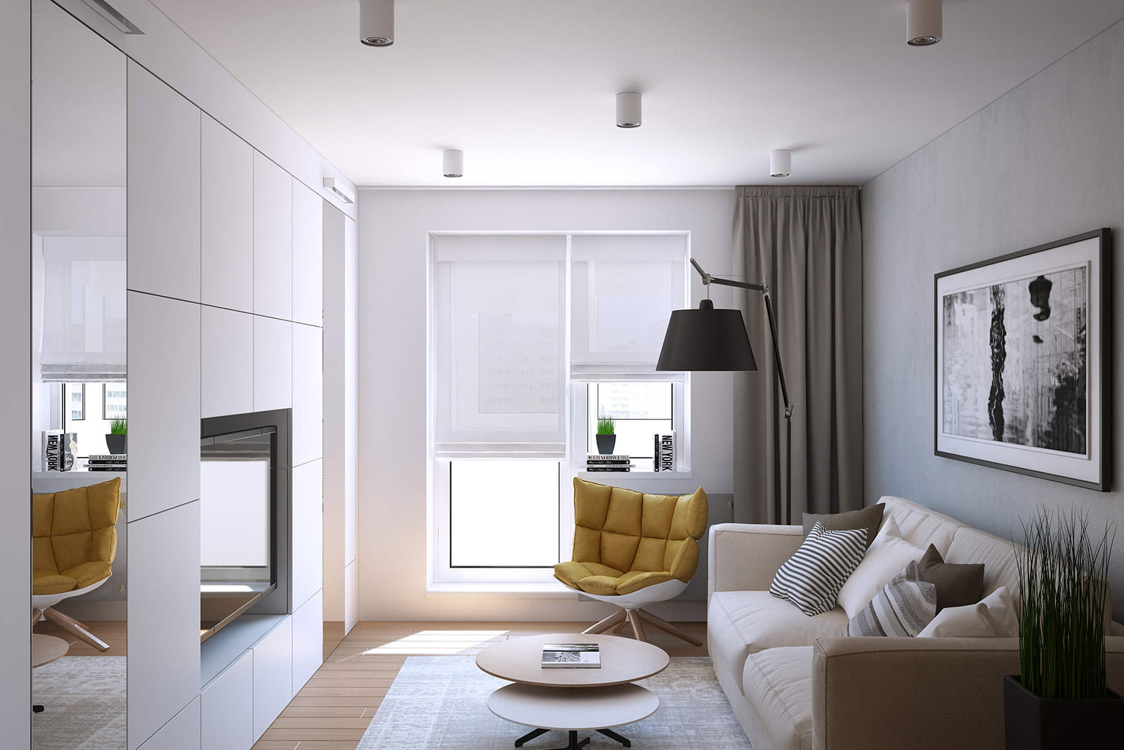 Дизайн однокомнатной квартиры 40 кв. м: 3 готовых проекта