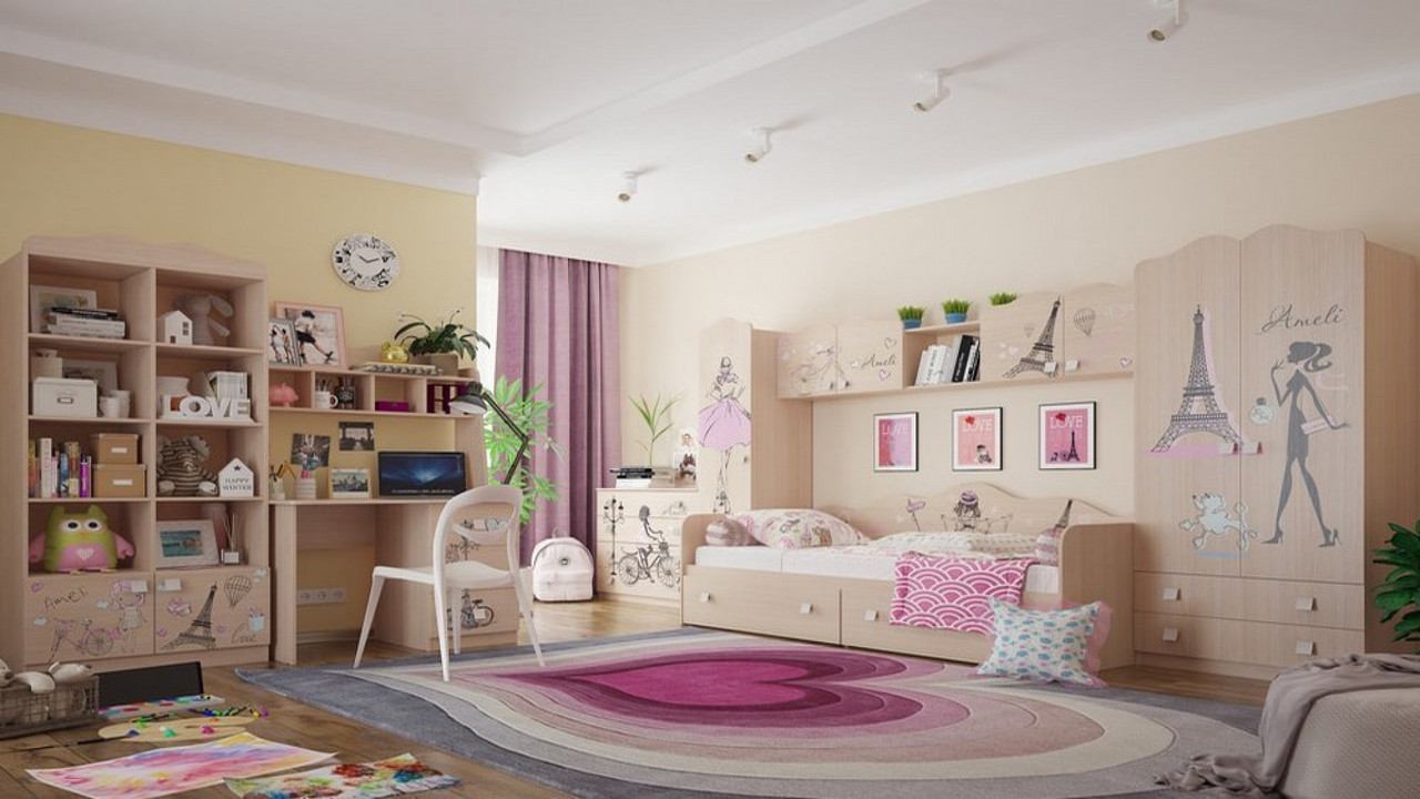 Оформляем дизайн детской комнаты для девочки 10-12 лет
