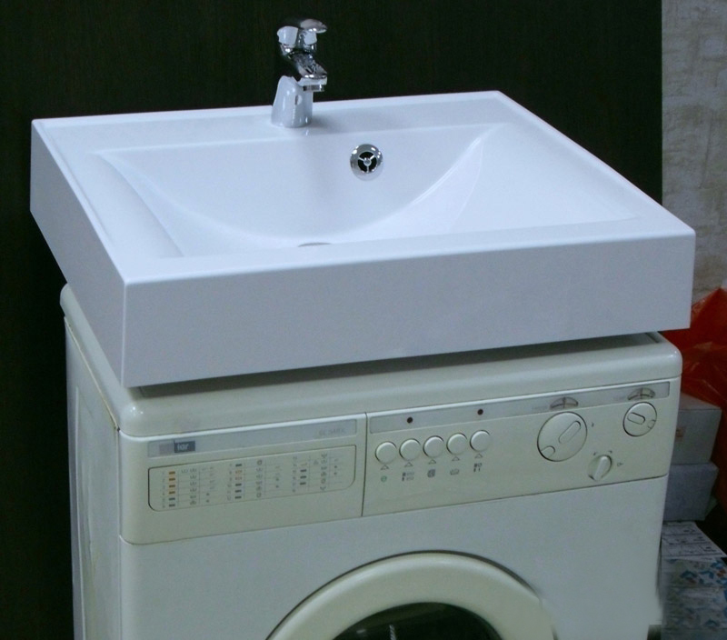 Установка раковины над стиральной машиной: важные моменты установки