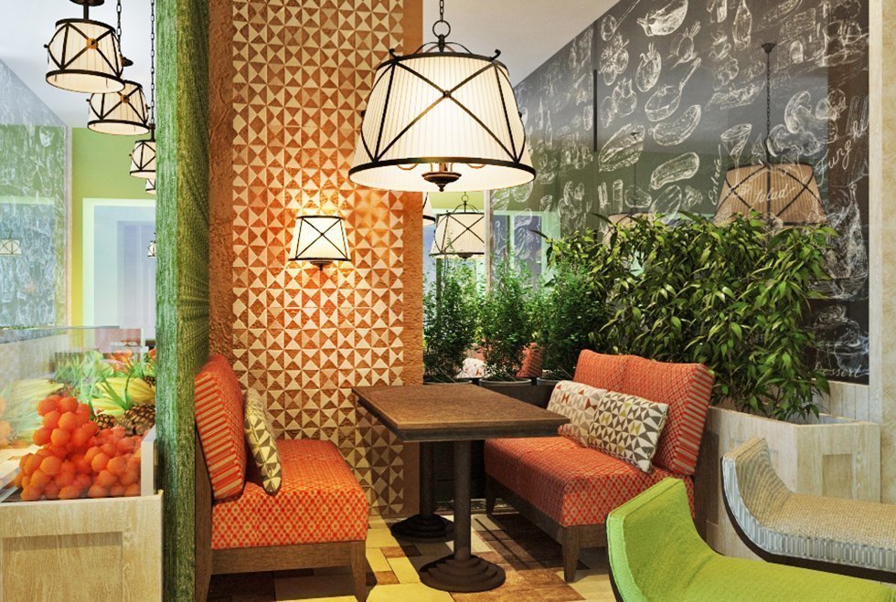 Дизайн интерьера кафе: cтили, виды оформления, цвет, мебель, разработка | ileds.ru