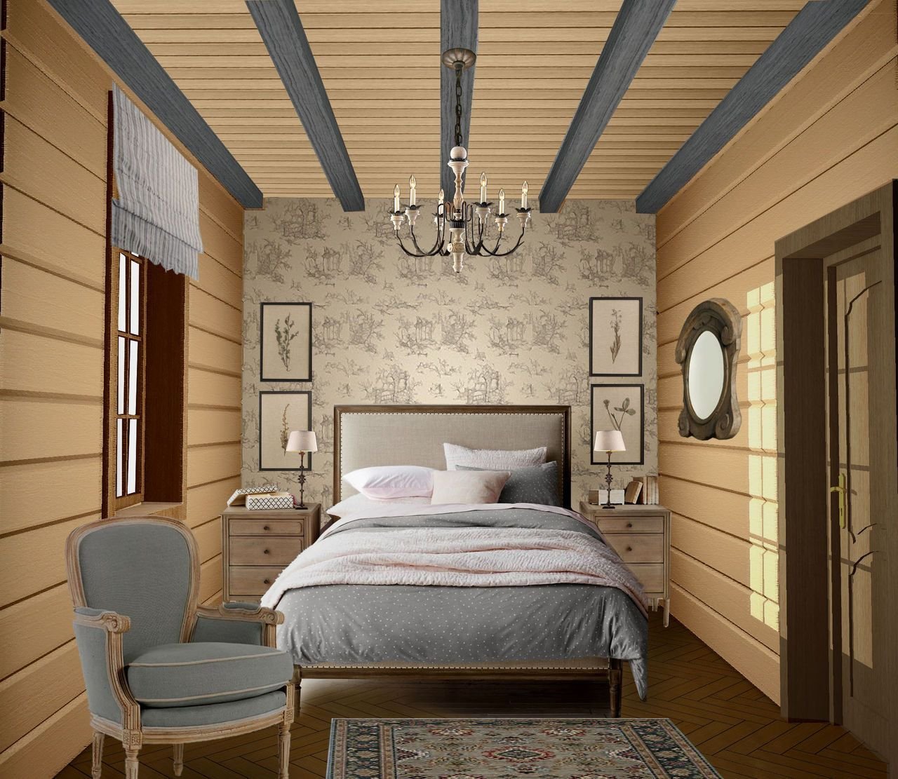 Потолок в спальне - 77 фото оригинального дизайна и красивой отделки