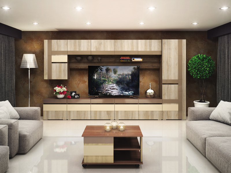 Стенки под телевизор в гостиную (62 фото): выбираем стенки под тв в современном и другом стиле. модели из гипсокартона под большой телевизор в зале и другие варианты