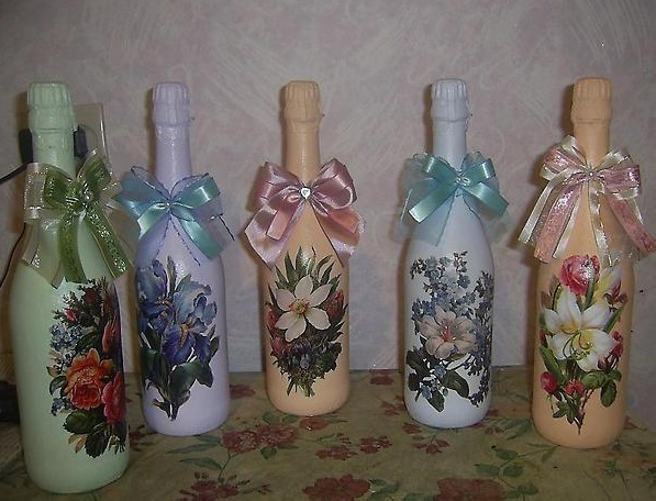 (+106 фото) декор свадебных бутылок своими руками