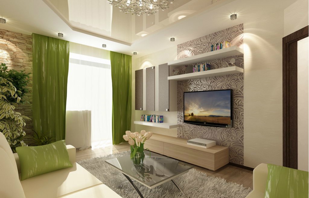 Интерьер маленькой гостиной в разных цветах и стилях, как оформить