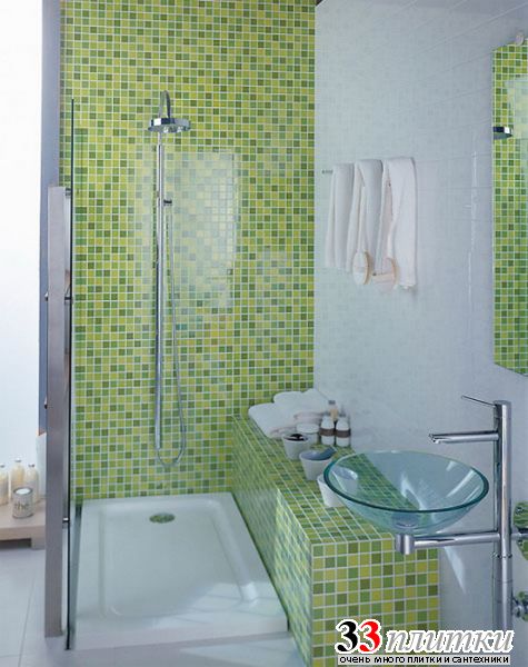 Укладка мозаики в ванной комнате своими руками