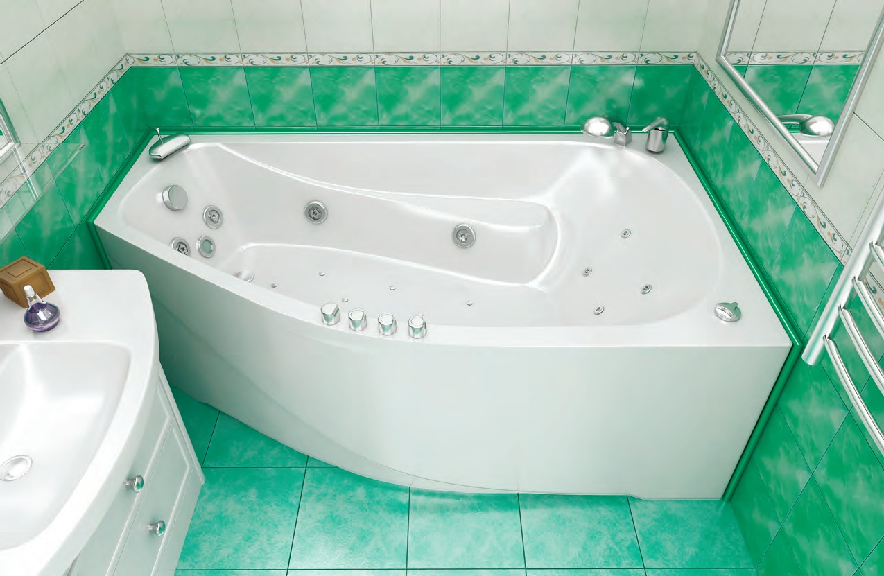 Дизайн ванной комнаты с угловой ванной (фото) – идеи интерьера и планировки