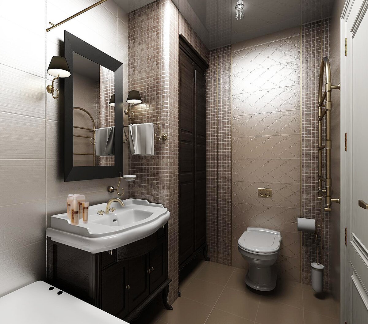 Интерьер ванной комнаты, совмещенной с туалетом: дизайн объединенного помещения | дневники ремонта obustroeno.club