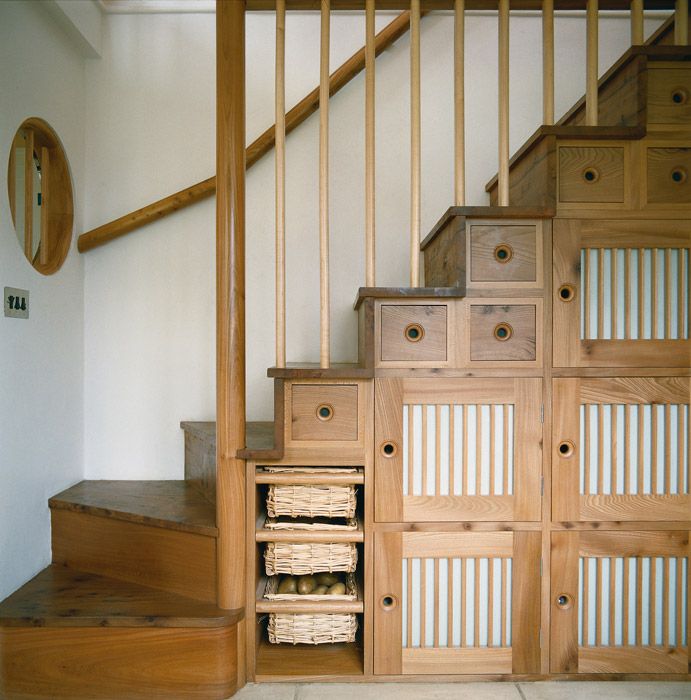 Варианты оборудования пространства под лестницей фото: кухня, встроенный шкаф купе и другие варианты
