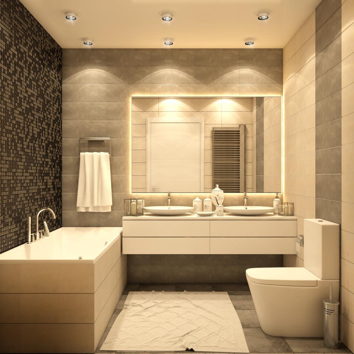 Бежевая ванная комната - фото лучших решений и вариантов дизайна с бежевым цветом