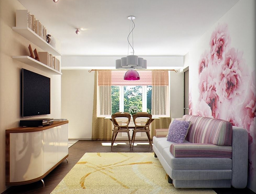 Дизайн комнаты 12 кв. м: фото, выбор и расстановка мебели