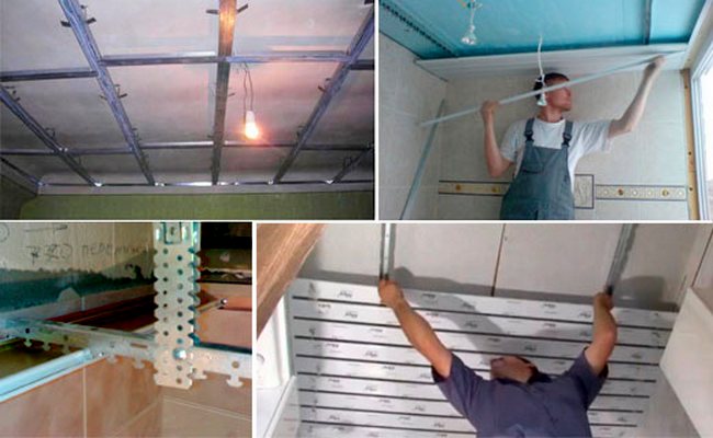 Алюминевый или цинковый, подвесной реечный потолок: монтаж в ванной комнате своими руками + фото и видео