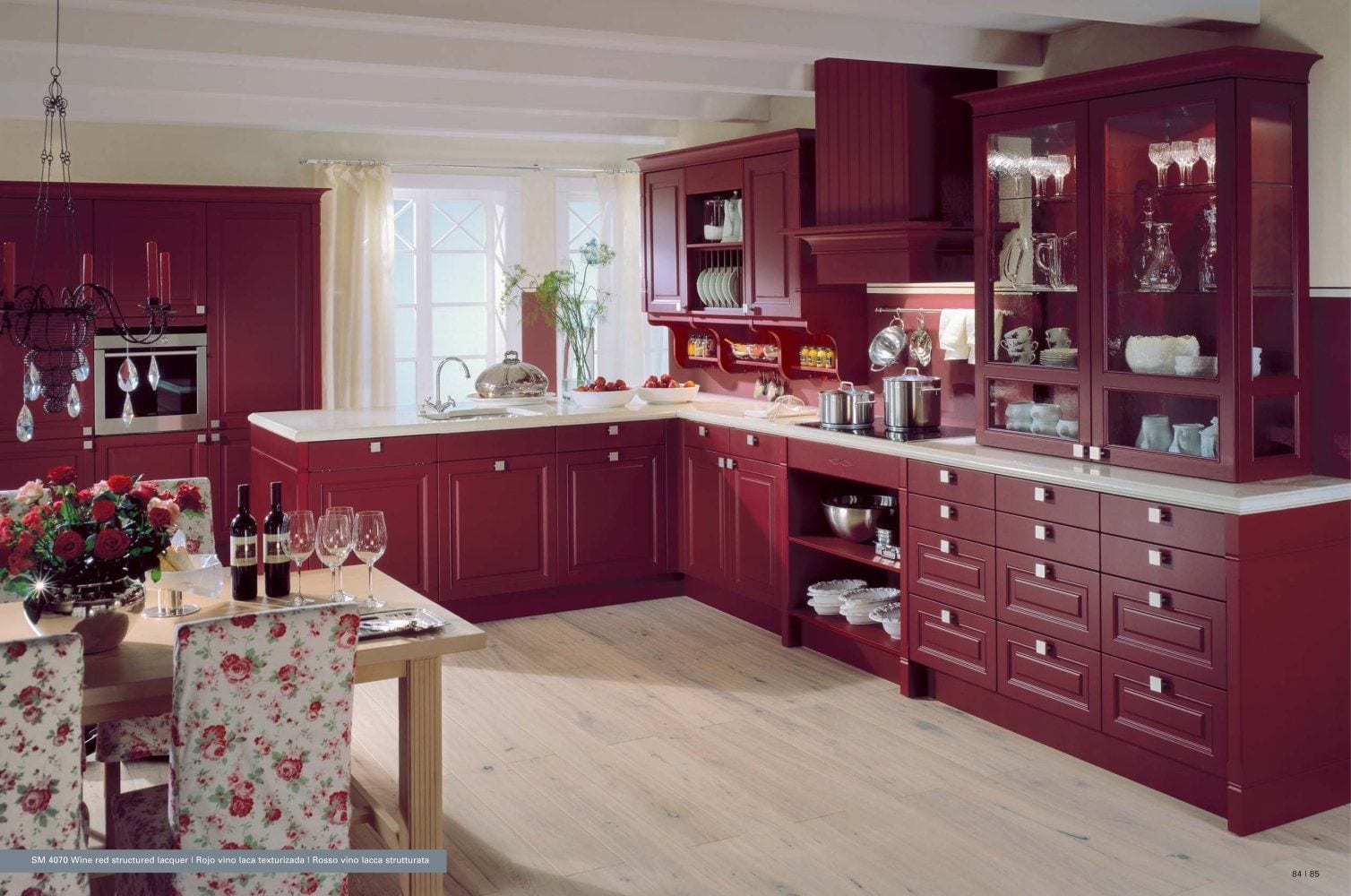 сочетание цвета в кухонной мебели