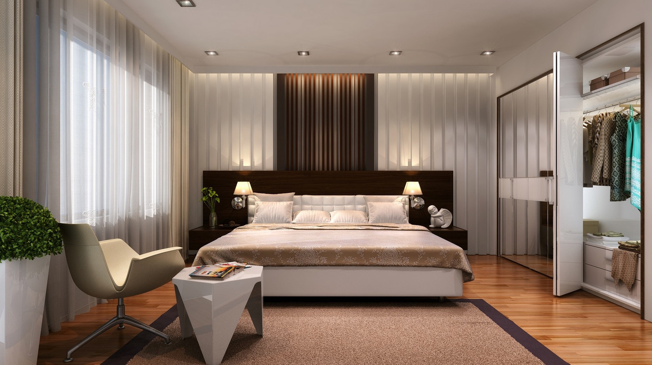 Дизайн спальни 15 м² – стандартные и оригинальные идеи - 40 фото