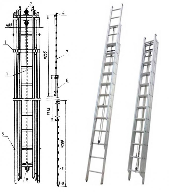Стационарные наружные пожарные лестницы: особенности конструкций